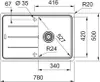 Franke Basis BFG 611-78 Schiefergrau - 114.0723.958 Produktbild-Vorschau 2