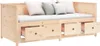 vidaXL: Cama de día sin colchón, 75x190 cm, madera maciza Vista previa de la imagen del producto 7