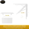 Tavolo pieghevole da parete Piano di lavoro 70x40 cm in Anteprima dell’immagine prodotto 6