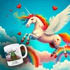 Honeycorns Kaffeebecher mit Einhorn Motiv und Spruch: Ein Produktbild-Vorschau 3