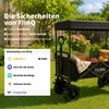 FlinQ Bollerwagen mit Dach bis 130 kg – faltbar – Produktbild-Vorschau 7