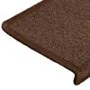vidaXL Koberčeky na kroky 15 kusov 65x21x4 cm Hnedé Náhľad obrázku produktu 6
