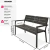Záhradná lavica Line 2-miestna 128 x 59 x 88 cm Náhľad obrázku produktu 6