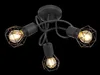 Globo Lighting stropní svítidlo kovové černé, 3x E14 Náhled obrázku produktu 7