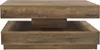 A close-up, side view of a square coffee table made of wood-look material. Produktbild-Vorschau