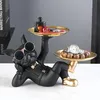 Mit 2 Tabletts und süßen Gläsern, Statue einer schwarzen Produktbild-Vorschau 3