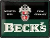 Nostalgic-Art - Enseigne en tôle 30 x 40 cm - BECK'S - Logo Voir les images du produit 5