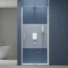 doporro Porte de Douche Pivotante Transparente avec Bande Voir les images du produit 2