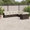 The Living Store 10-tlg. Garten-Sofagarnitur mit Kissen Produktbild-Vorschau 2
