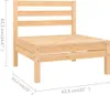 vidaXL 4 tlg. Garten Lounge Set Massivholz Kiefer - Produktbild-Vorschau 7