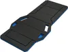 A black and blue foldable mechanic's mat on a white background. Voir les images du produit