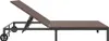 A side view of a brown and gray chaise lounge on a white background. Anteprima dell’immagine prodotto