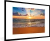 MuchoWow® Gerahmtes Poster Strand - Sonnenuntergang - Meer Produktbild-Vorschau 1