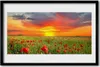 Bild 60x40 MDF-Rahmen Wandkunst Mohn Natur Pflanze Sonne Produktbild-Vorschau 1