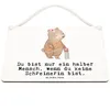 Mr. & Mrs. Panda Schild Schreinerin Herz DIN A6 - Weiß - Produktbild-Vorschau 3
