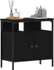 Möbel Waschbeckenunterschrank Schwarz Eichen-Optik 60x30x60 Produktbild-Vorschau 4