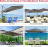 Parasol COSTWAY 300 x 300 cm, parasol à manivelle, parasol Voir les images du produit 8