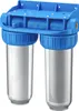 A studio shot of a two-stage water filter system. Produktbild-Vorschau
