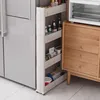 2er-Set Ausziehbares Zwischenregal mit Rollen 4 Reihen Büro Produktbild-Vorschau 1