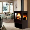Panorama Kaminofen 9.8kW Holzofen 3 Scheiben 3 seitig Produktbild-Vorschau 2