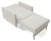 LIKMA Mara Schlafsessel 1-Sitzer 98x98x107 cm Weiß Produktbild-Vorschau 5