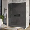 Duschabtrennung Walk-In Nano Echtglas EX101 - Graues Glas - Produktbild-Vorschau 1