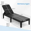 Leżak COSTWAY odporny na warunki atmosferyczne, leżak Podgląd zdjęcia produktu 3