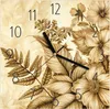 Wanduhr aus Glas mit Motiv Blumenblatt Kunstwerk- 30 x 30 Produktbild-Vorschau 1