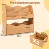 COSTWAY Kinderregal mit 2 Boxen auf Rollen, Bücherregal Produktbild-Vorschau 3