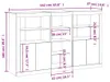 vidaXL Kredens z oświetleniem LED biały 162x37x100 cm Podgląd zdjęcia produktu 8