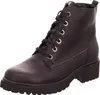A black leather boot on a white background. Anteprima dell’immagine prodotto