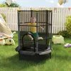 HOMCOM Kinder Trampolin Ø140 cm, Trampolin für Kinder 3-10 Produktbild-Vorschau 2