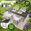 Lot de 4 chaises de jardin tillvex® résistantes aux Voir les images du produit 3
