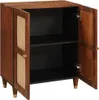 vidaXL Credenza Marrone 60 x 33 x 75 cm Legno massiccio Anteprima dell’immagine prodotto 1