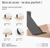 LAMO Manufaktur Étagère murale avec supports en L blancs | Voir les images du produit 6
