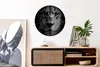 MuchoWow® Rundes Wandbild - Runde Bilder Pflanzen - Löwe - Produktbild-Vorschau 2