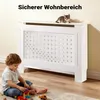 Toboli Heizkörperverkleidung weiß 112 x 19 x 82 cm, Produktbild-Vorschau 6