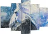 Bild auf Leinwand - Leinwandbild - 5 Teile - Pferd Aquarell Produktbild-Vorschau 1