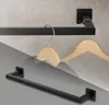 Obdélníkový věšák na zeď ML-Design, 12x60 cm, černý, z Náhled obrázku produktu 1