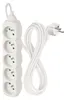 Prodlužovací kabel 3 m / 5 zásuvek / bílý / PVC / 1 mm2 Náhled obrázku produktu