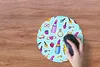 MuchoWow® Mauspad Mousepad Design - Aufkleber - Schminke - Produktbild-Vorschau 4