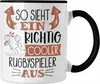 Trendation - Rugbyspieler Tasse Geschenk So Sieht Ein Produktbild-Vorschau 1