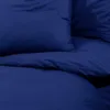 vidaXL Bettwäsche-Set Marineblau 140x200 cm Leichte Produktbild-Vorschau 7