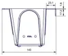 BURI 6 inserts de jardinières pour palettes Euro, tapis Voir les images du produit 7