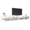 vidaXL TV skříňka s LED světly bílá 290x36,5x40 cm Náhled obrázku produktu 3