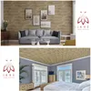 A collage showing two interior design scenes featuring wood-look ceiling and wall panels, with a logo present. Náhled obrázku produktu