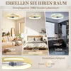 Stropní svítidlo HOMCOM s ventilátorem, Ø 49 cm, tiché LED Náhled obrázku produktu 4