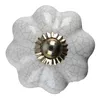 Clayre & Eef Bouton de porte Ø 4 cm Blanc Céramique Voir les images du produit 1