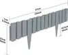 XINZI Bordure de pelouse en plastique aspect bois, Voir les images du produit 2