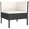 8-tlg. Garten-Lounge-Set mit Auflagen Poly Rattan Schwarz Produktbild-Vorschau 5